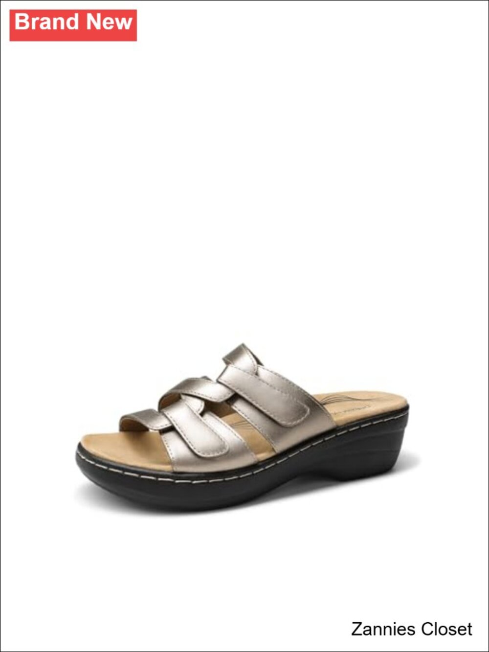 ✨ DREAM PAIRS Women's Slide Arch Support Slip On Flat Sandals Faux Suede